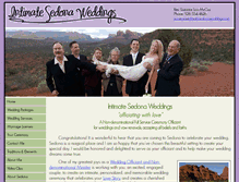 Tablet Screenshot of intimatesedonaweddings.com